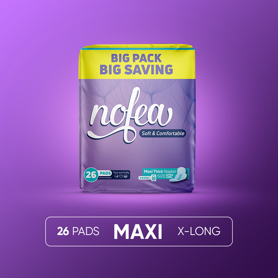 Maxi Thick Extra Long - 26 Pads – Nofea